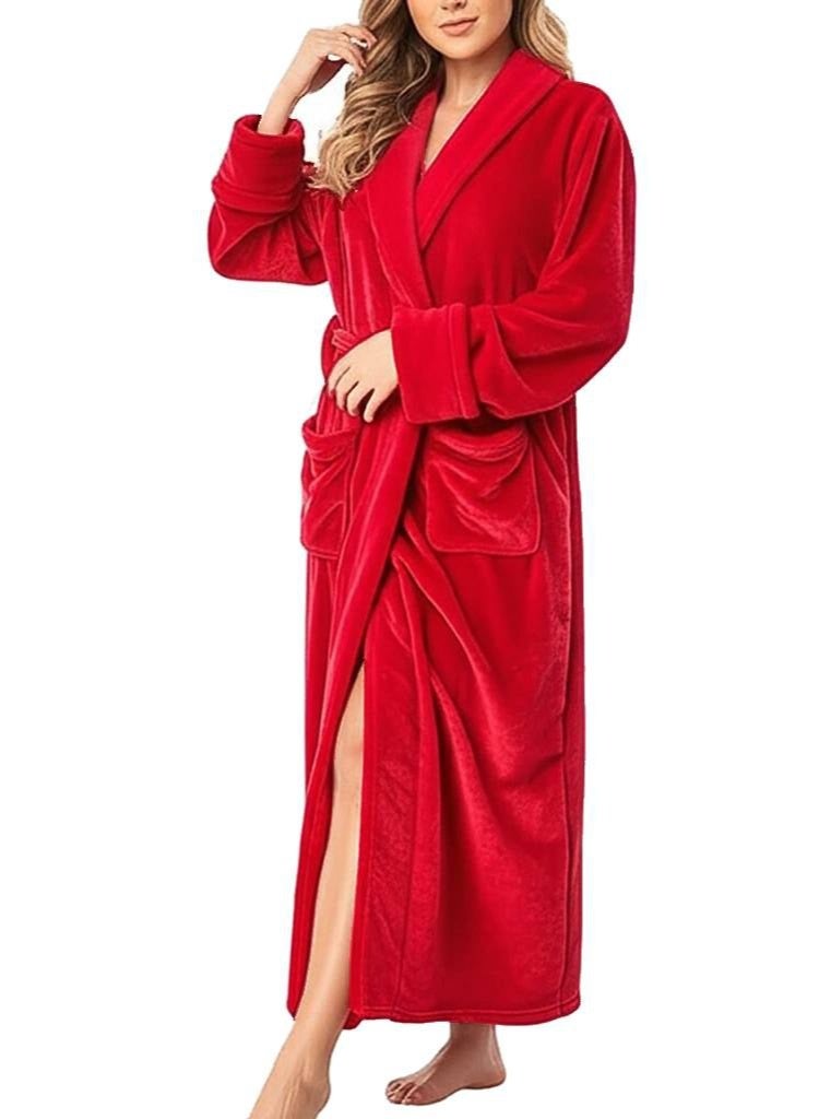 long velvet women's robe